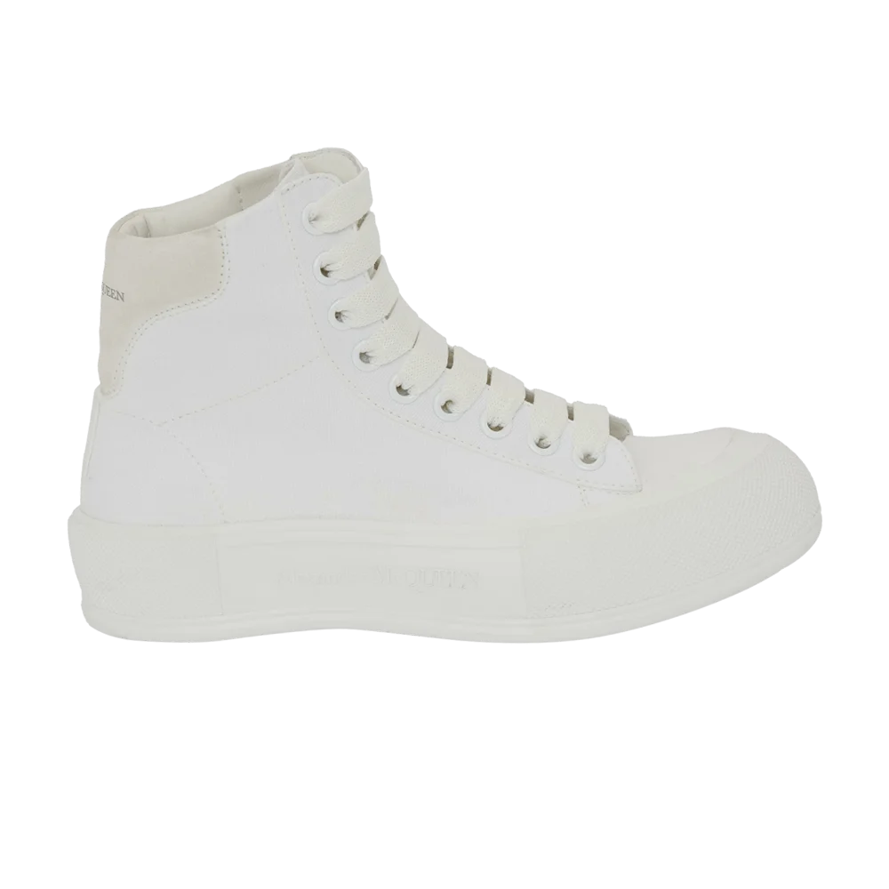 Кроссовки Alexander McQueen Wmns Deck Plimsoll High 'White'