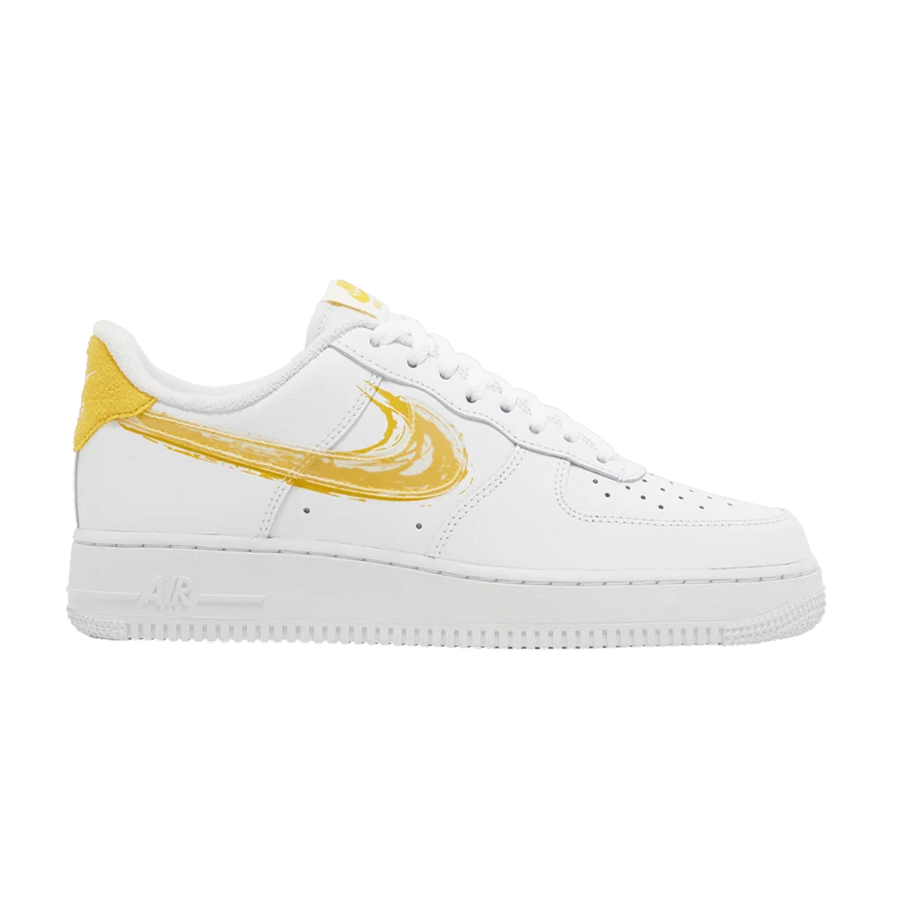 Krossovki-Nike-Air-Force-1-07-Brushstroke-White-Solar-Flare