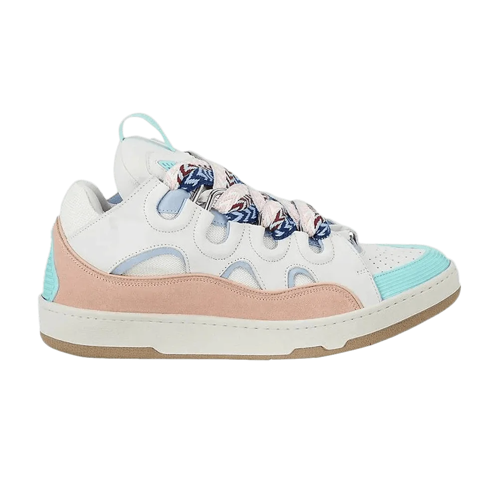 Кроссовки Saks x Lanvin Curb Sneakers 'White Pink'