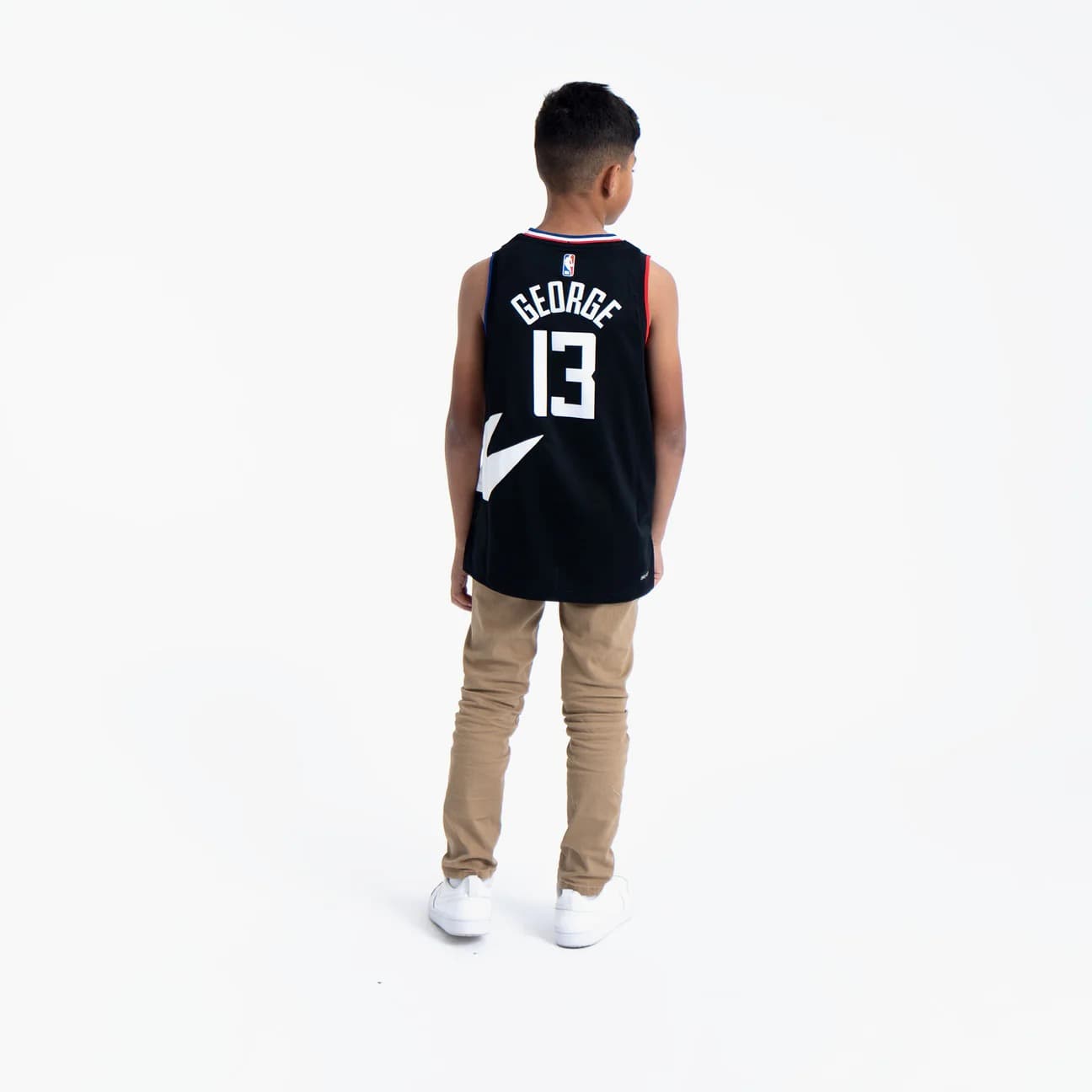 2022-23-Los-Angeles-Clippers-Paul-George-13-Youth-Swingman-Statement-Edition-Black-Jersey-4