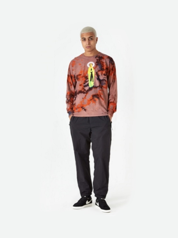 Футболка Awake Mother Mary L/S Tee Tie Dye Orange
