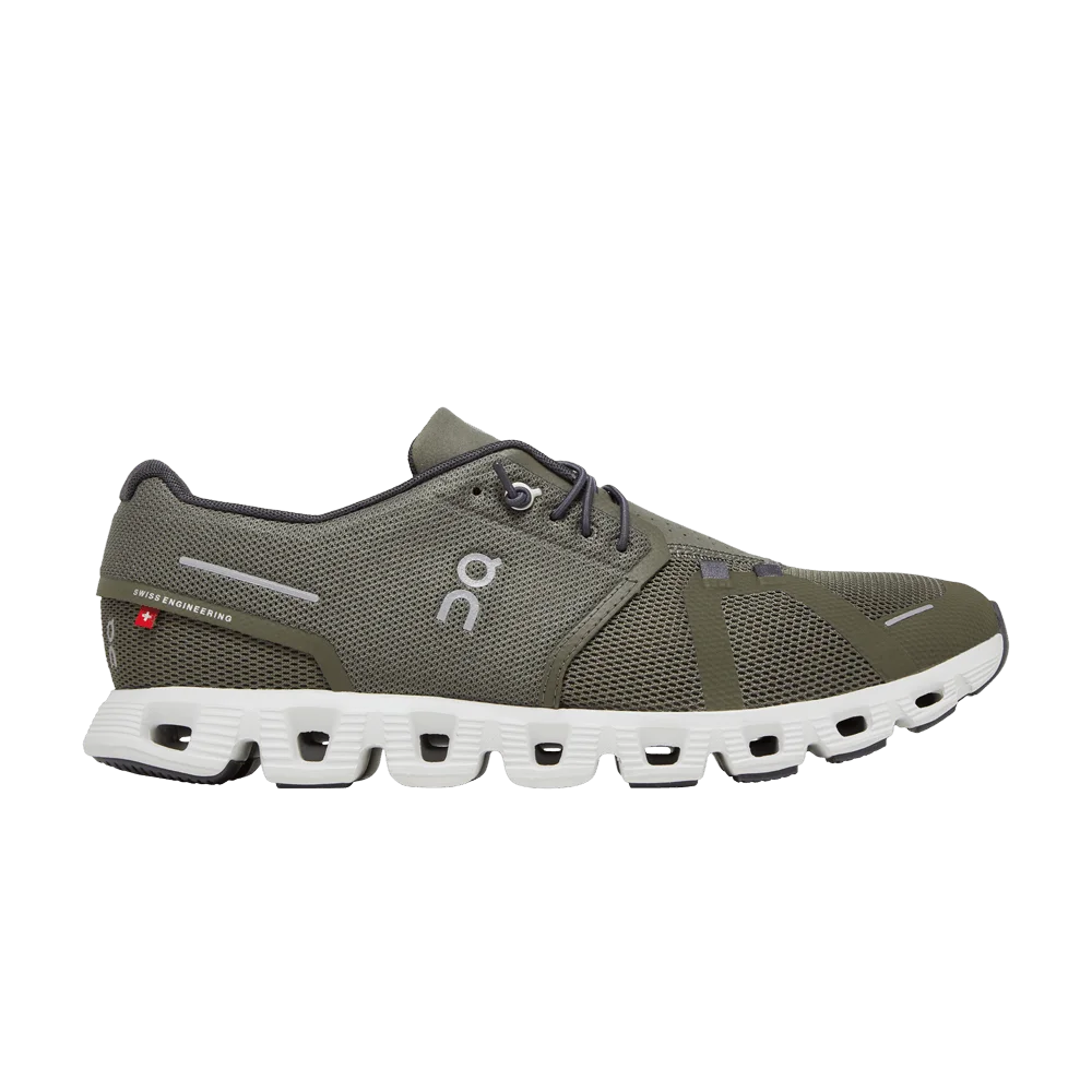 Krossovki-ON-Cloud-5-Olive