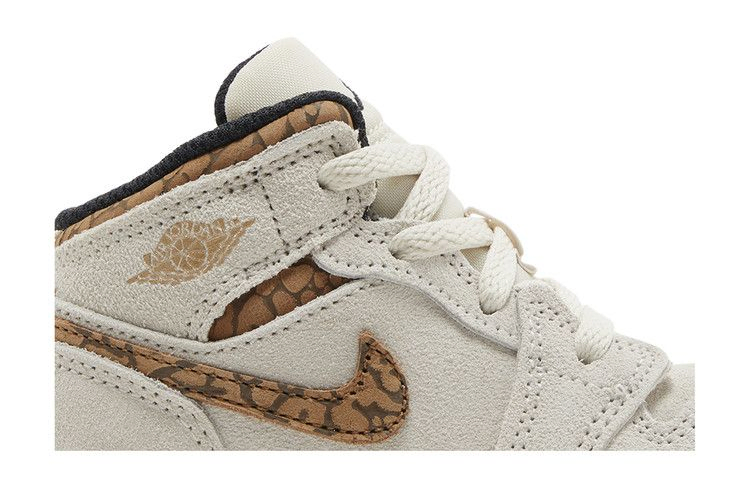 Кроссовки Air Jordan 1 Mid SE TD 'Brown Elephant'