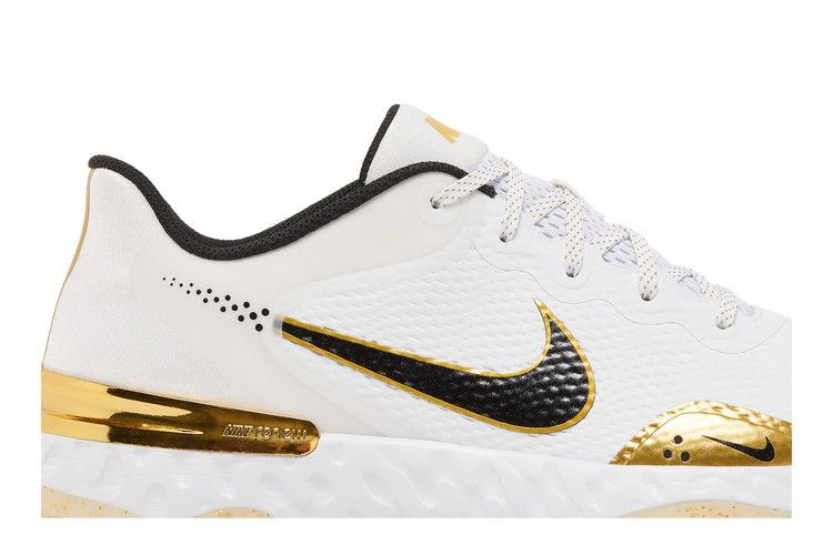 Кроссовки Nike Alpha Huarache Elite 3 Turf 'White Metallic Gold'