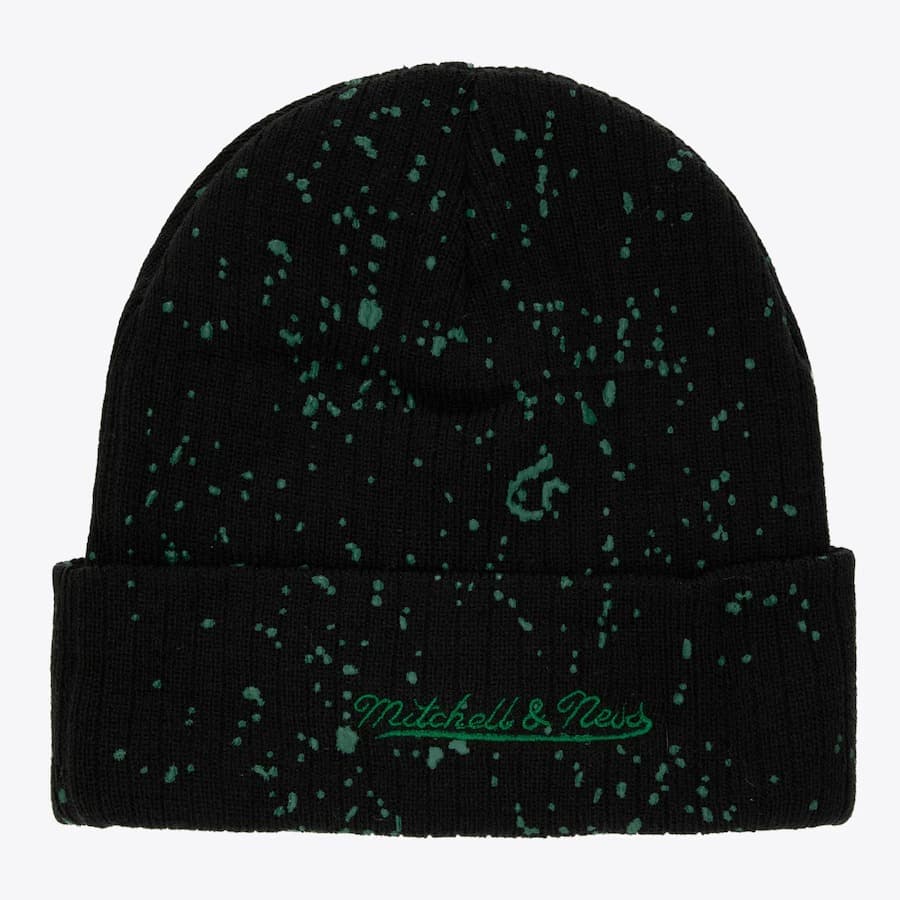 Шапка Mitchell & Ness Black Minnesota Wild Nep Cuffed Knit Hat