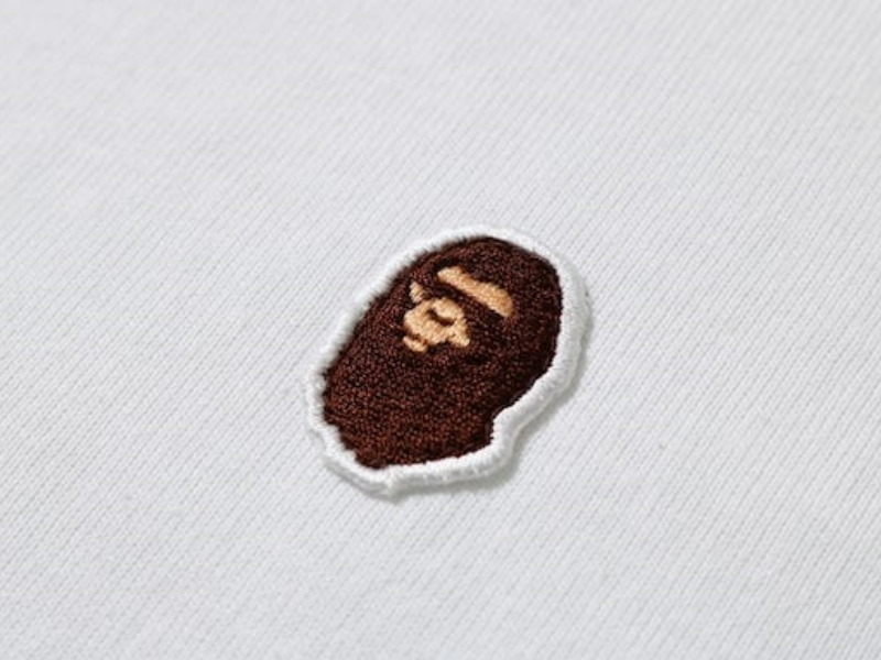Футболка BAPE Ape Head One Point L/S Tee White