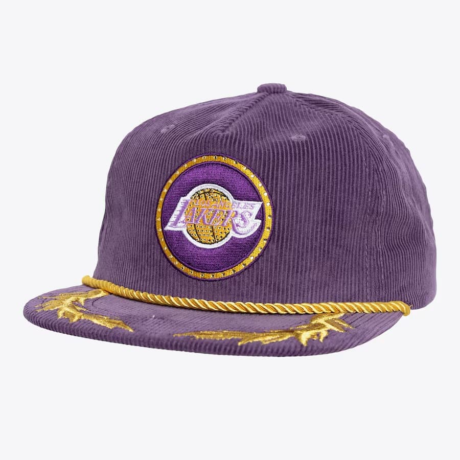 Бейсболка Mitchell & Ness x DANNIJO Purple Los Angeles Lakers Snapback Hat