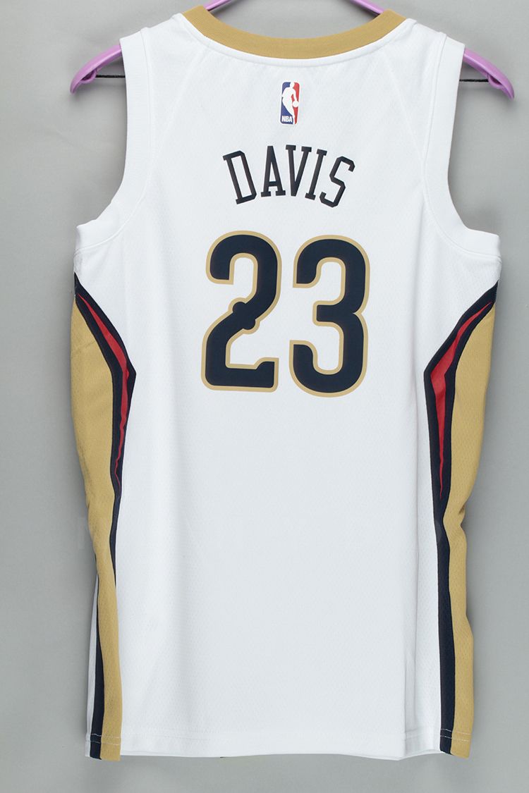 Баскетбольная джерси 2017-18 Anthony Davis Pelicans #23 Association White