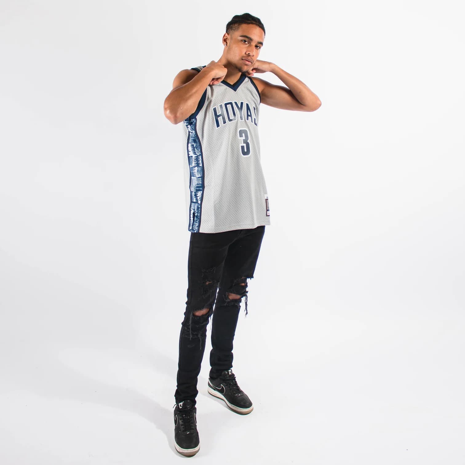Баскетбольная джерси Mitchell & Ness Allen Iverson Georgetown Hoyas College NCAA Swingman Jersey