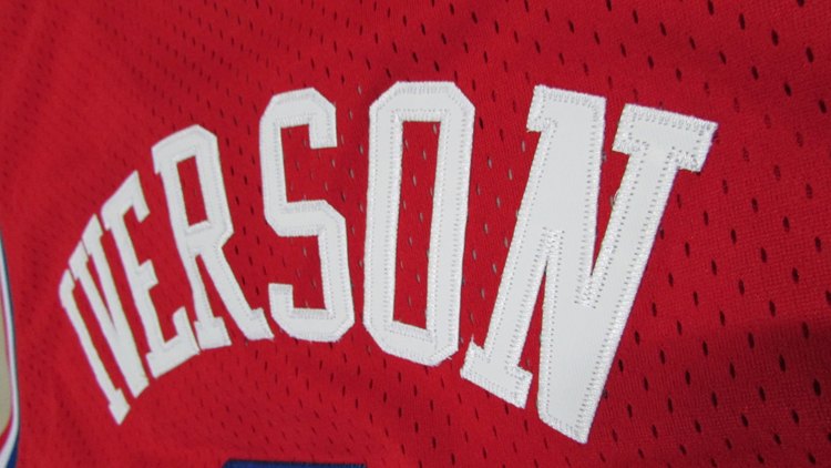 Баскетбольная джерси 2015 Phila 76ers Iverson #3 Retro Reebok