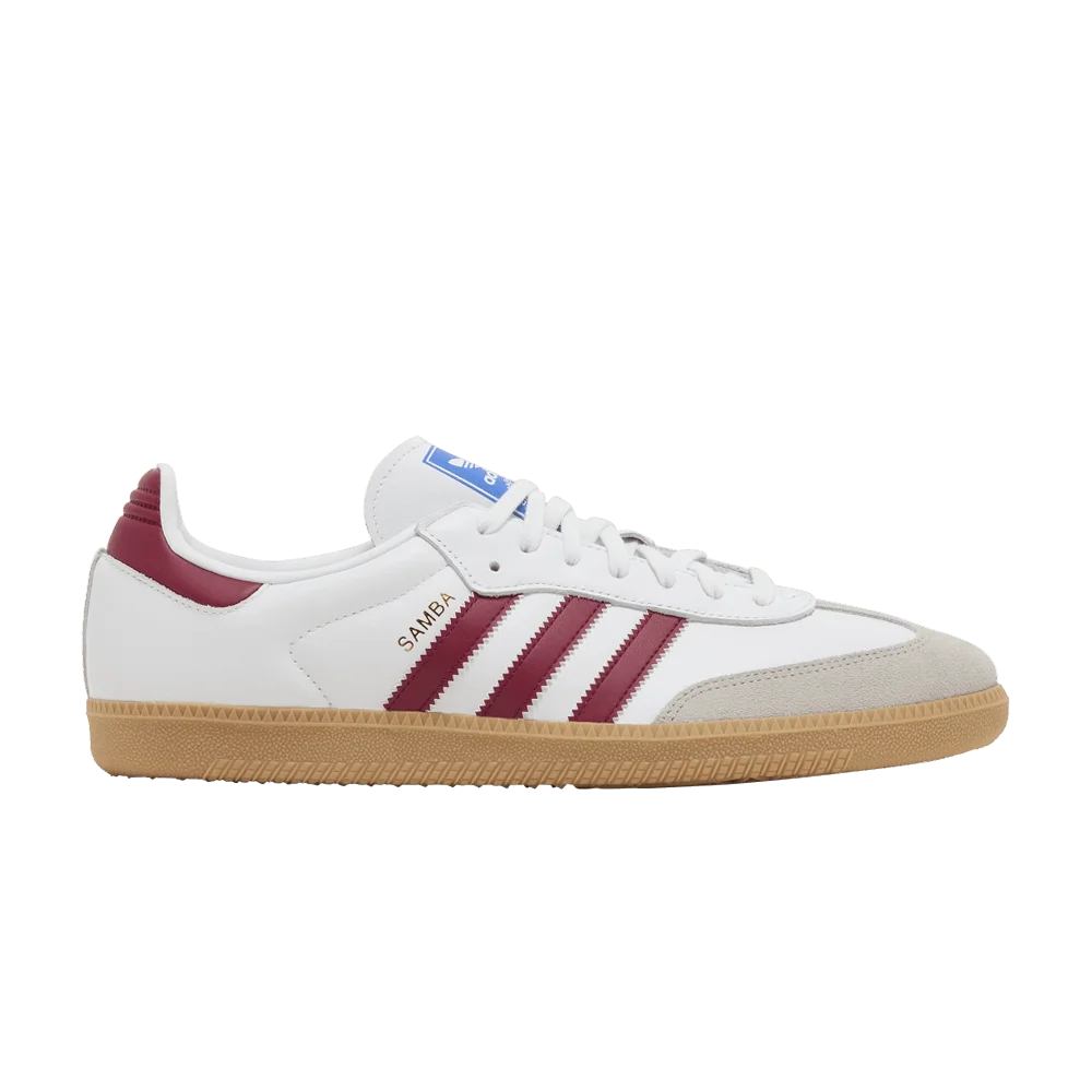 Кроссовки adidas Men's Samba OG 'White Burgundy Gum'