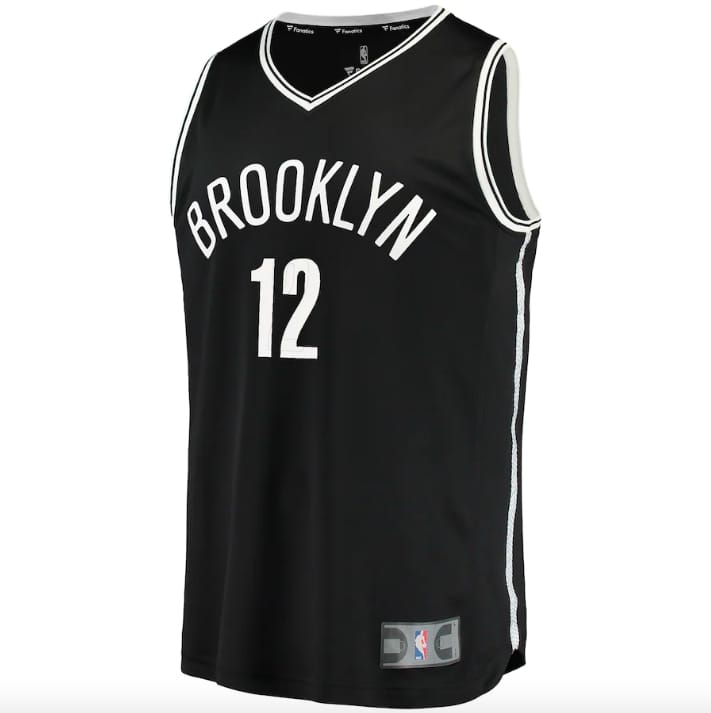 Баскетбольная джерси Brooklyn Nets #12 Joe Harris Fast Break Icon Black Jersey
