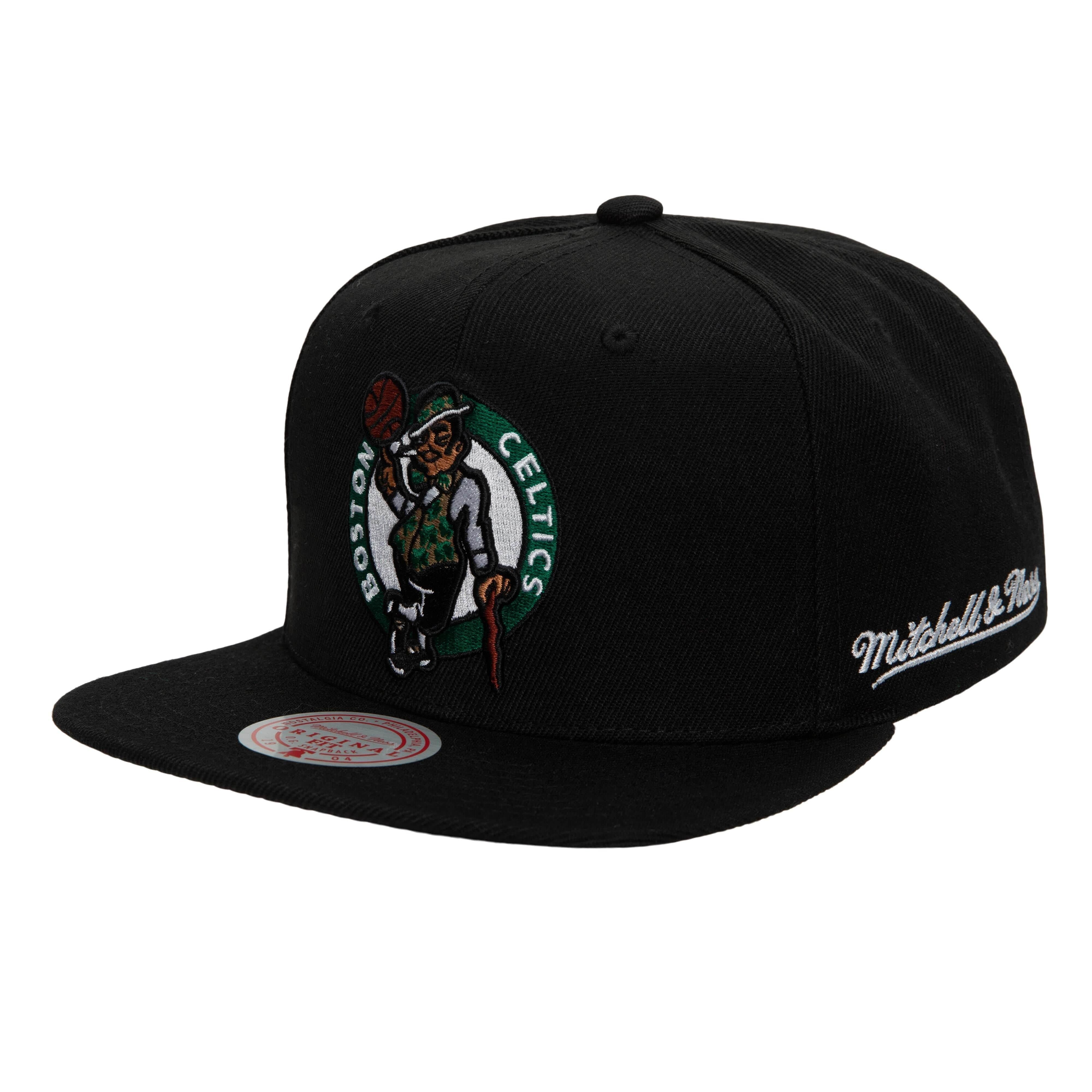 Бейсболка Mitchell & Ness English Dropback Snapback Boston Celtics Hat