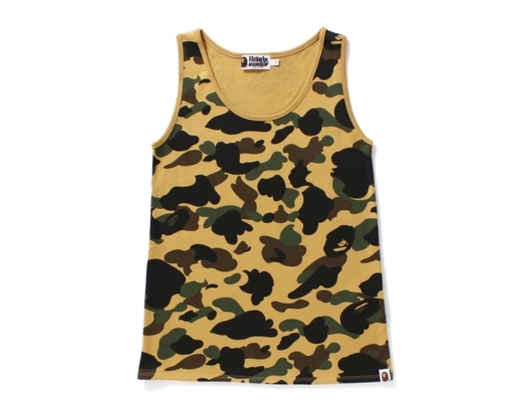 Женская майка BAPE Ladies 1st Camo Tank Top Yellow