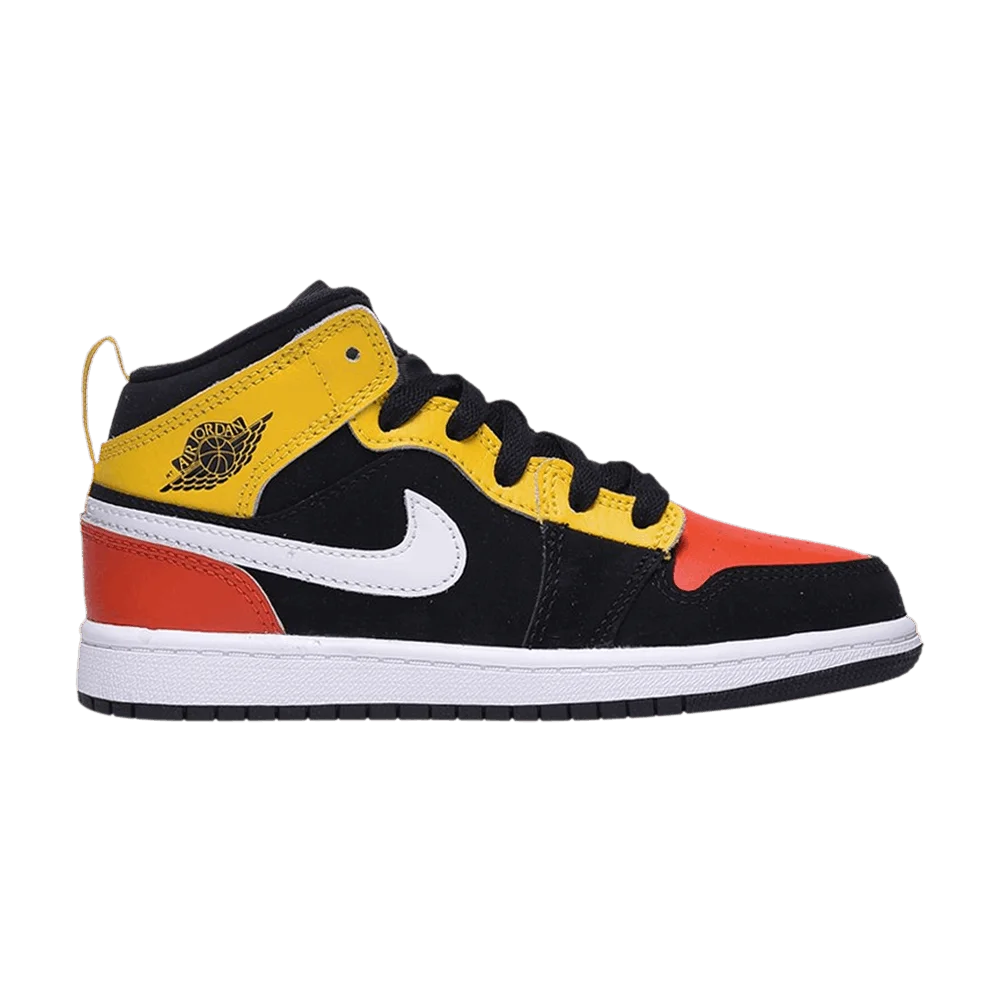 Krossovki-Air-Jordan-1-Mid-SE-PS-Amarillo-Team-Orange
