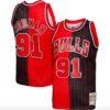 1995-96-Chicago-Bulls-91-Dennis-Rodman-Mitchell-Ness-Split-RedBlack-Jersey-1-100x100