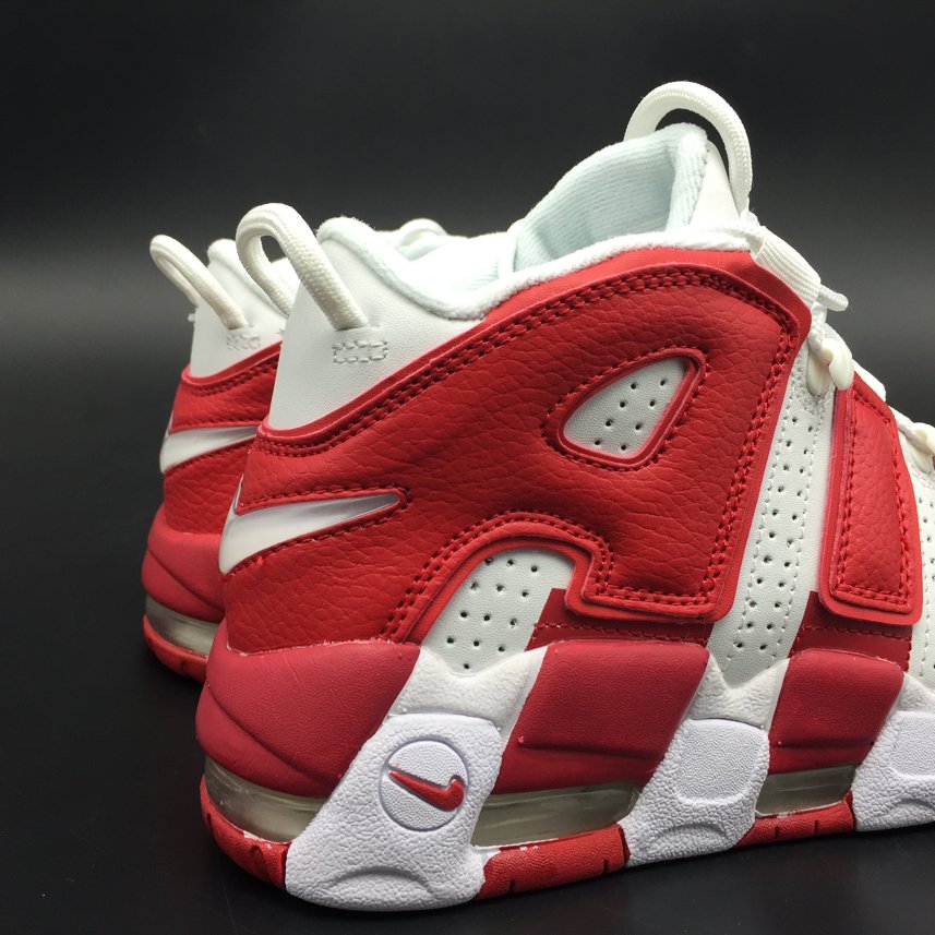Кроссовки Nike Air More Uptempo White Varsity Red