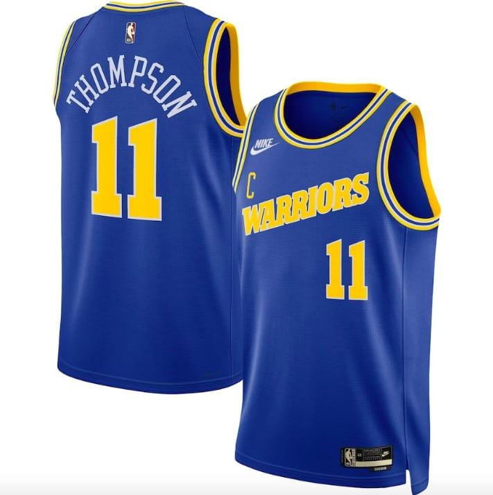 Баскетбольная джерси 2022-23 Golden State Warriors #11 Klay Thompson Nike Classic Royal Jersey