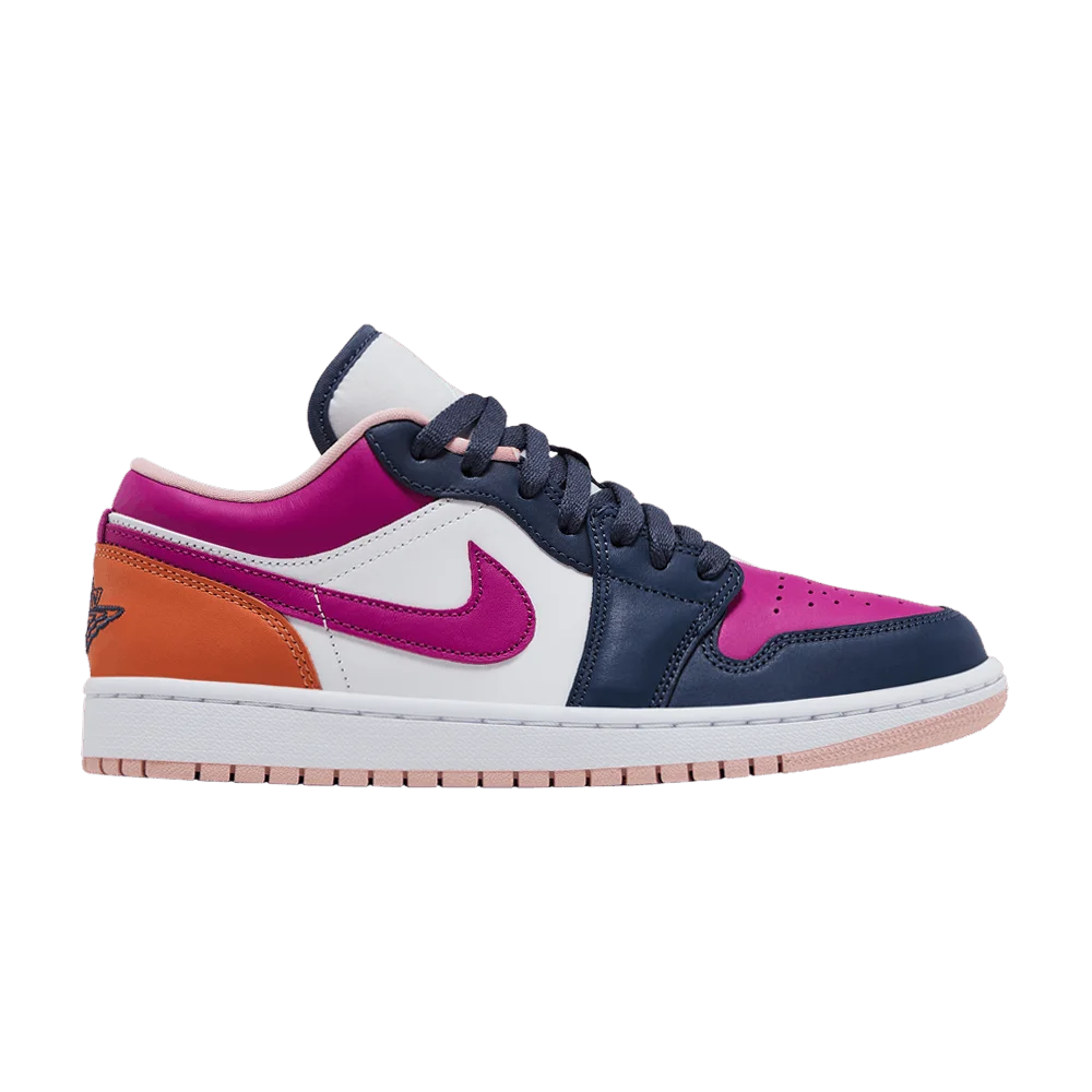 Krossovki-Wmns-Air-Jordan-1-Low-SE-Mismatched-Purple-Magenta
