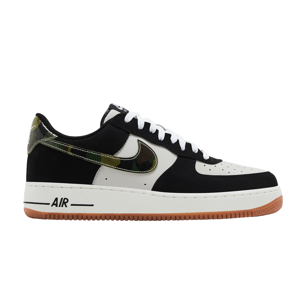 Кроссовки Nike Air Force 1 Low 'Black Patent Camo Swoosh'