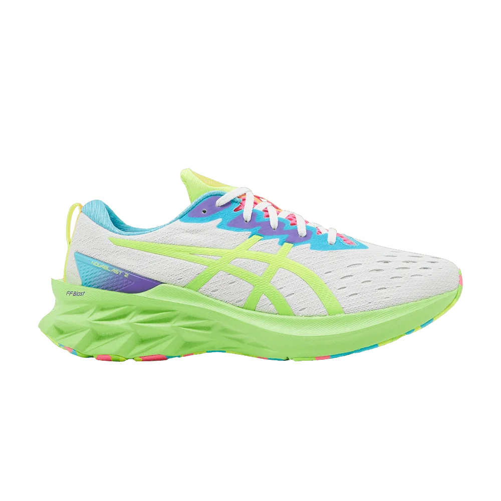 Кроссовки Asics Novablast 2 'White Safety Yellow'