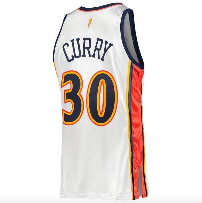 Баскетбольная джерси 2009-10 Golden State Warriors #30 Stephen Curry Mitchell & Ness Authentic White Jersey
