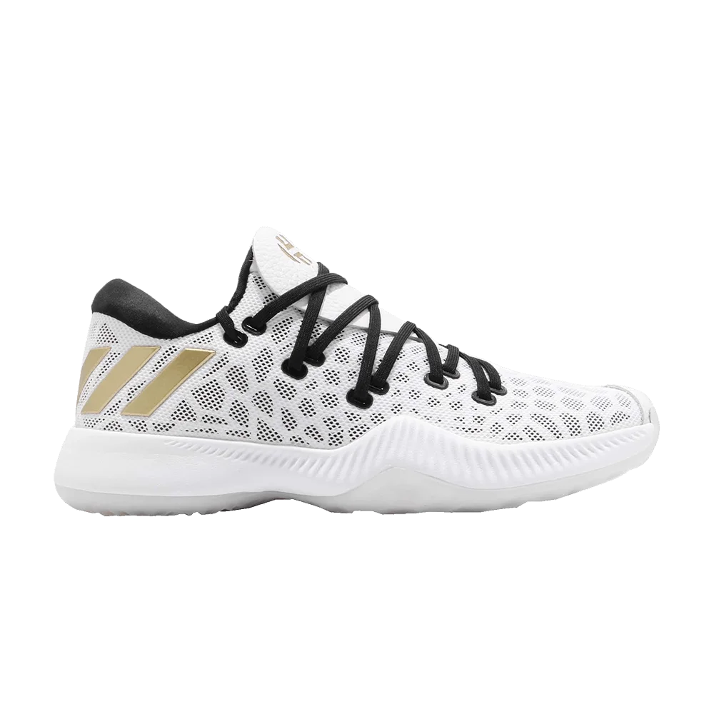 Krossovki-Adidas-Harden-BE-White-Black-Gold
