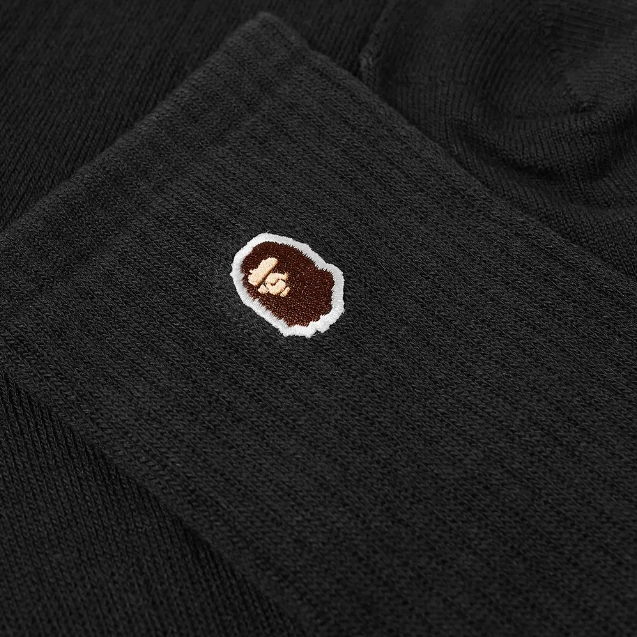 Спортивные носки BAPE Ape Head One Point Socks Black