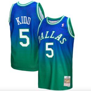 1994-95-Dallas-Mavericks-5-Jason-Kidd-Mitchell-Ness-Fadeaway-GreenNavy-Jersey-1-300x300