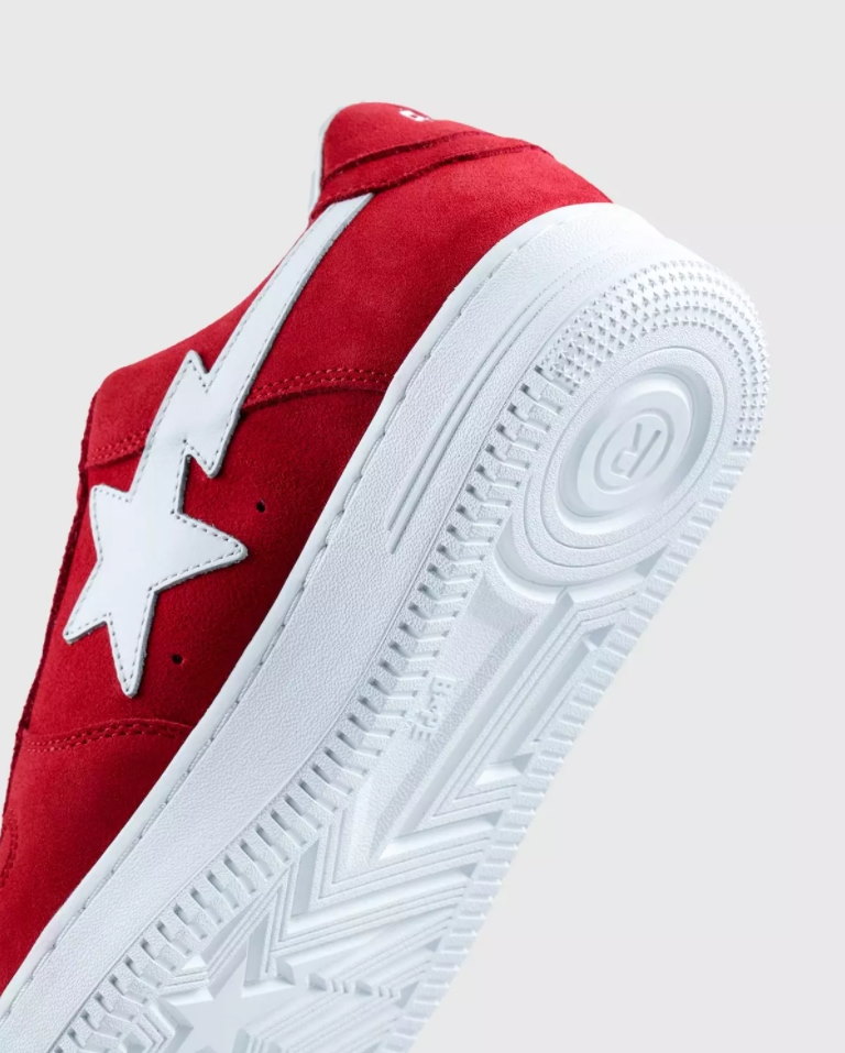 Кроссовки Highsnobiety x A Bathing Ape Bapesta Not In Paris Pack – Red
