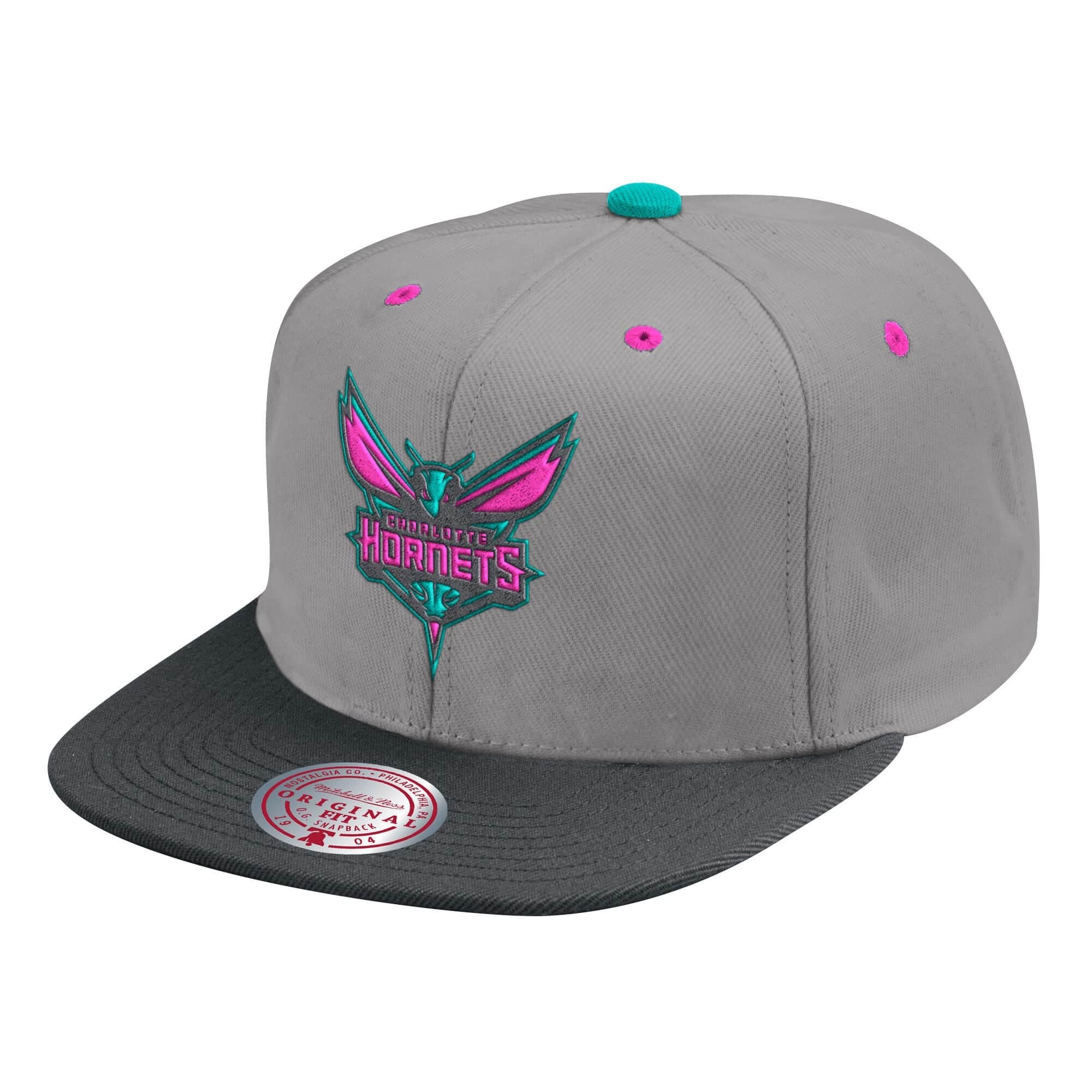 Бейсболка Mitchell & Ness Grey Wolf Mags Snapback Charlotte Hornets Hat