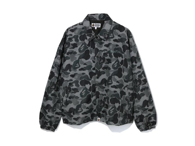 Бомбер BAPE ABC Camo Relaxed Coach Jacket Black