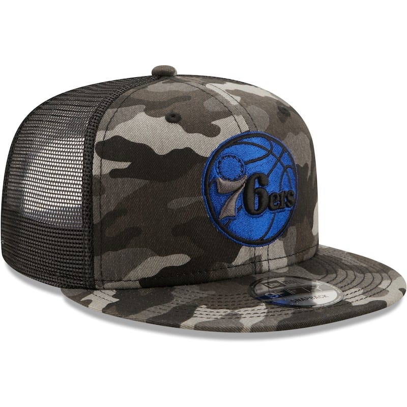 Кепка Men's New Era Camo Philadelphia 76ers 9FIFTY Snapback Hat
