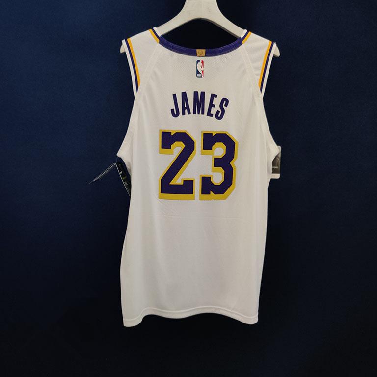 Баскетбольная джерси 2019-20 LeBron James Lakers White Authentic Association Edition