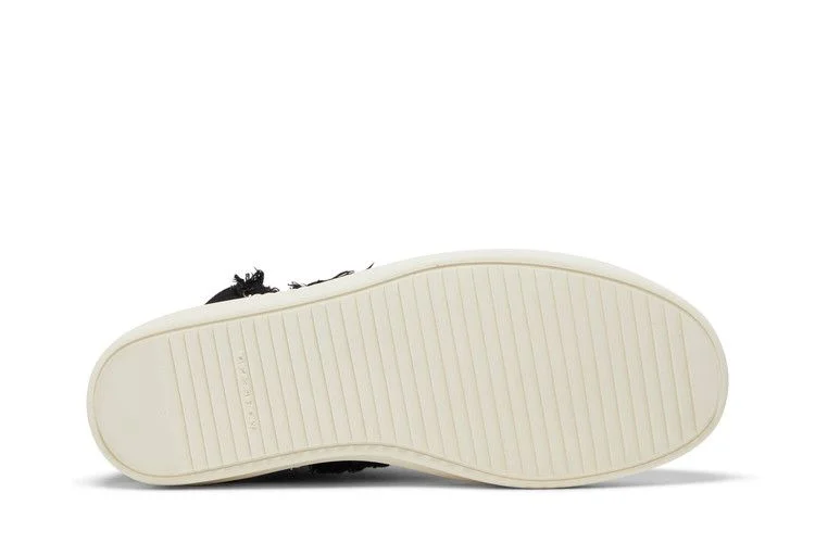 Кроссовки Rick Owens DRKSHDW Strobe Cotton Denim Slashed High 'Black Milk'