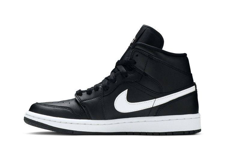 Кроссовки Wmns Air Jordan 1 Mid 'Black White'