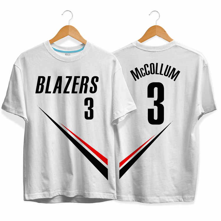 Футболка Blazers 3 CJ McCollum tee by slamdunk