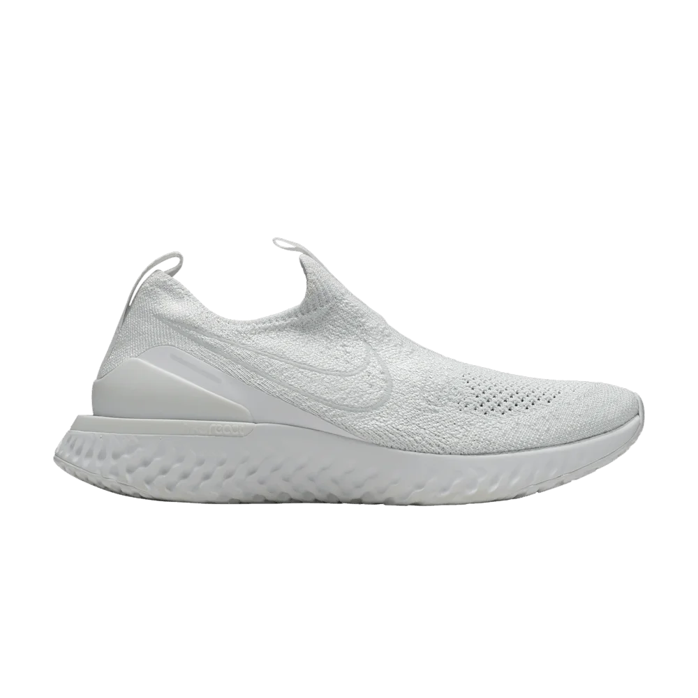 Кроссовки Nike Wmns Epic Phantom React Flyknit 'Triple White'