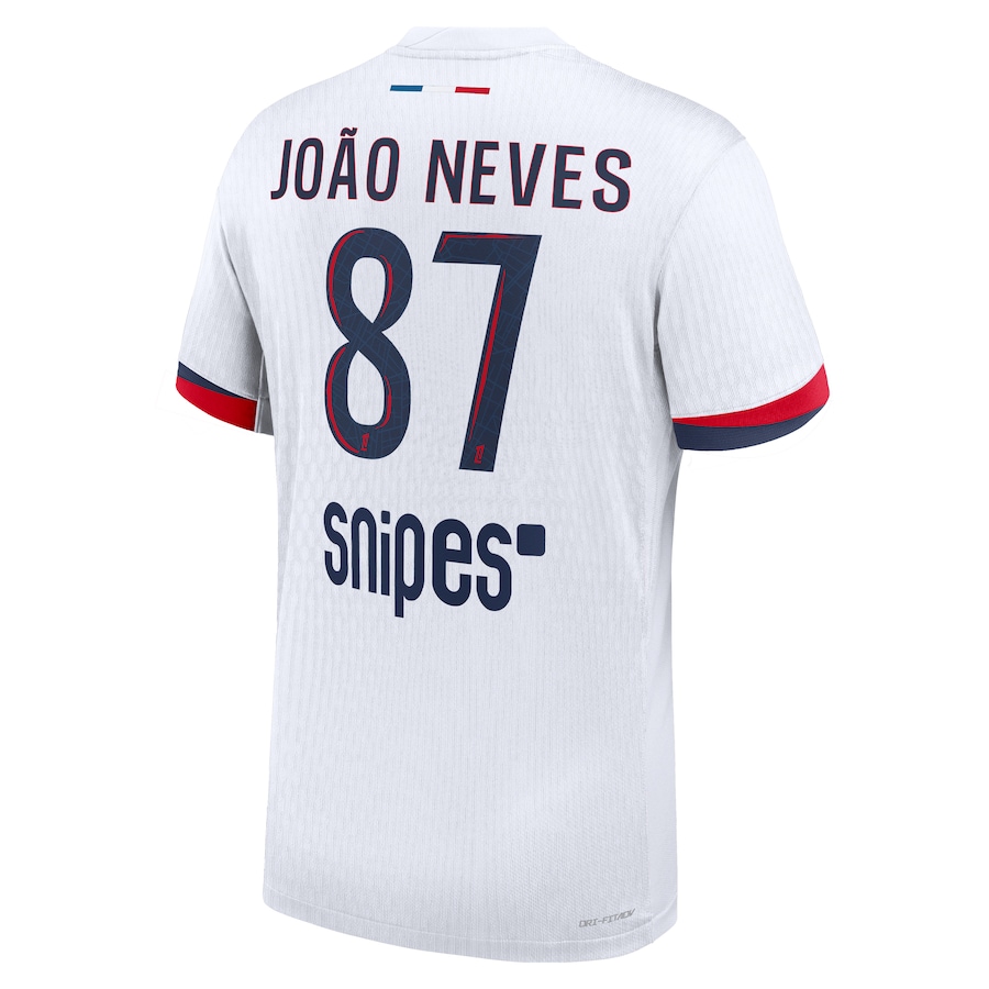 Футбольное джерси PSG Nike Dri-FIT ADV Away Match Shirt 2025-26 João Neves 87