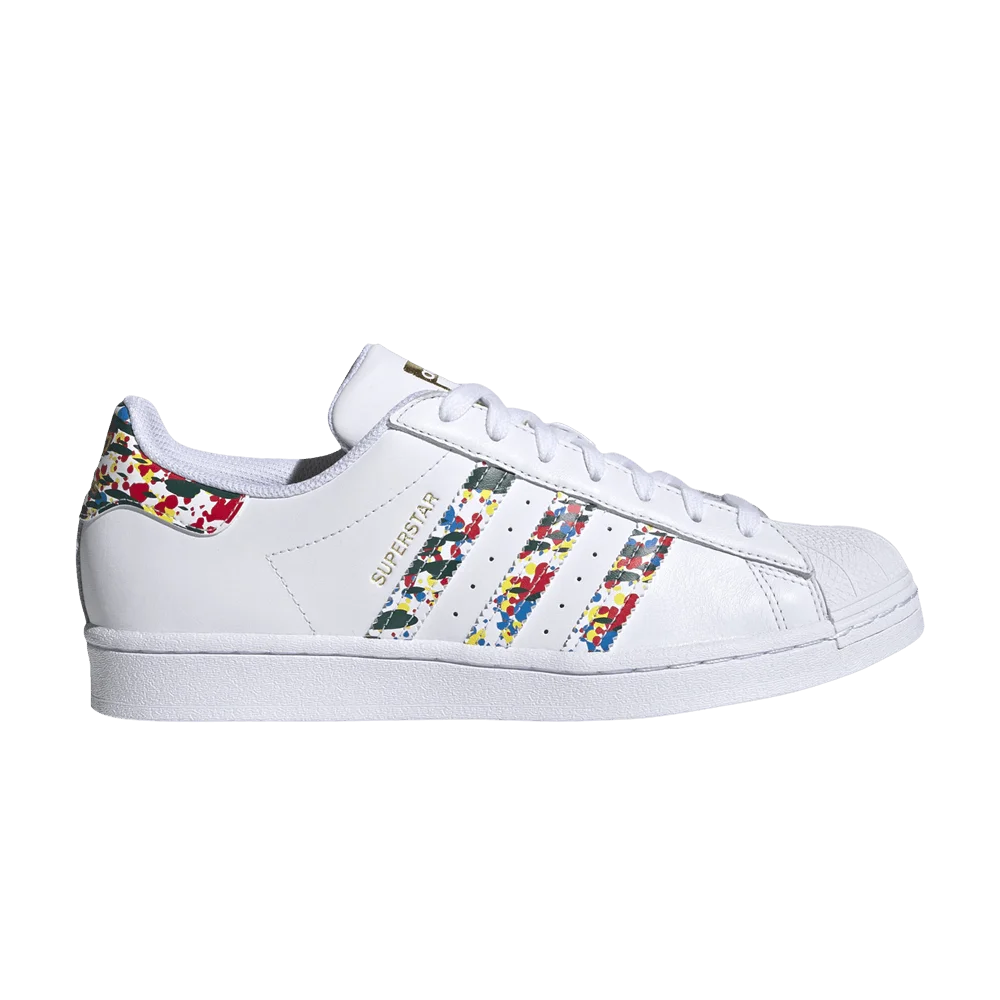 Кроссовки Adidas Superstar 'White Splatter'