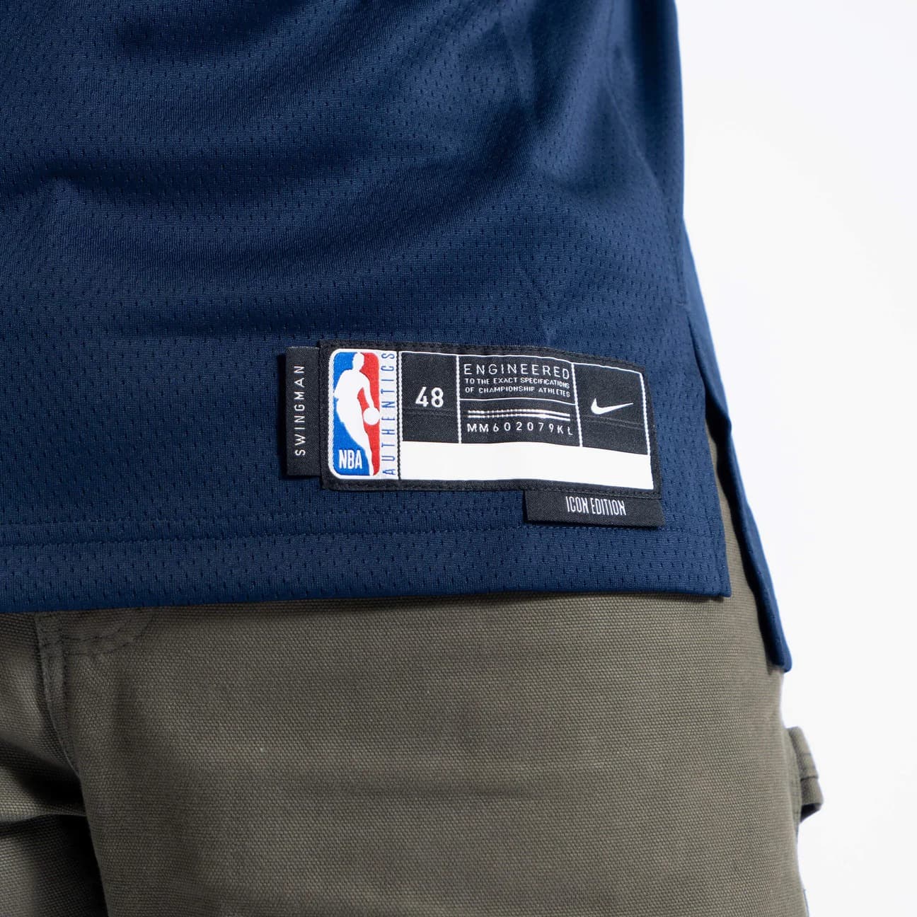Баскетбольная джерси 2023-24 Memphis Grizzlies Ja Morant #12 Swingman Icon Edition Navy Jersey