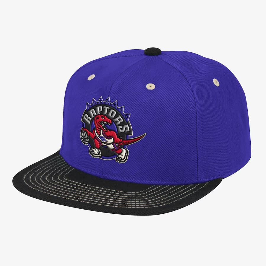 Бейсболка Mitchell & Ness Purple Toronto Raptors Hardwood Classics Contrast Stitch Snapback Hat