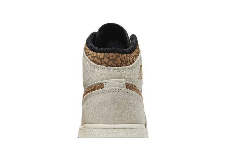 Кроссовки Air Jordan 1 Mid SE GS 'Brown Elephant'