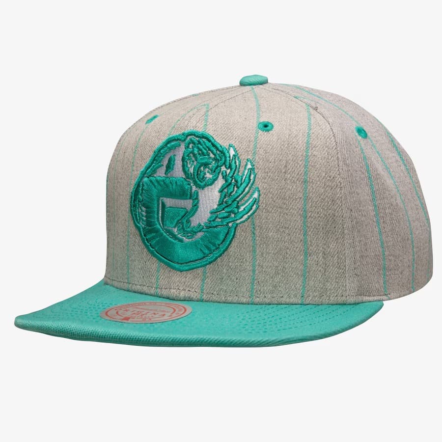 Бейсболка Mitchell & Ness Gray Vancouver Grizzlies Hardwood Classics Pin Pop Snapback Hat