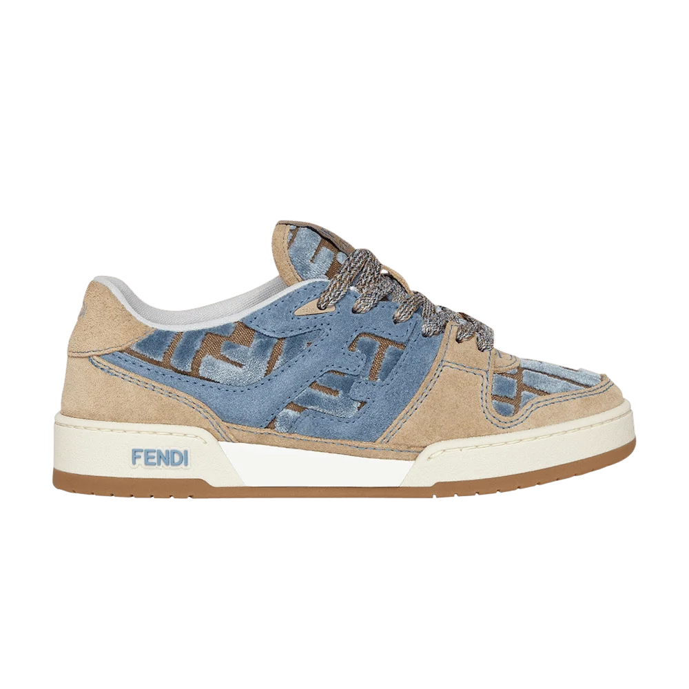 Krossovki-Fendi-Wmns-Match-Beige-Blue