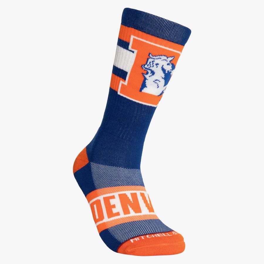 Спортивные носки Mitchell & Ness Denver Broncos Hail Mary Crew Socks