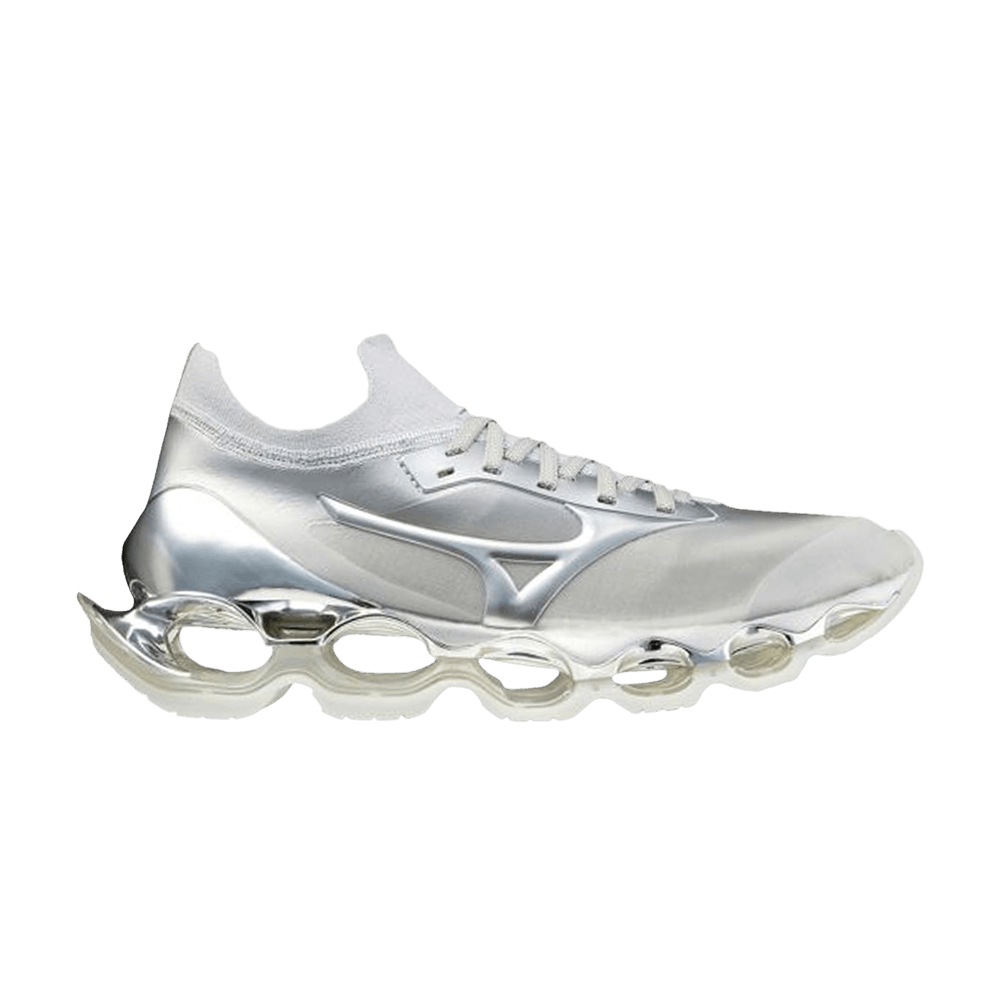 Кроссовки Hajime Sorayama x Mizuno Wave Prophecy 'Silver'