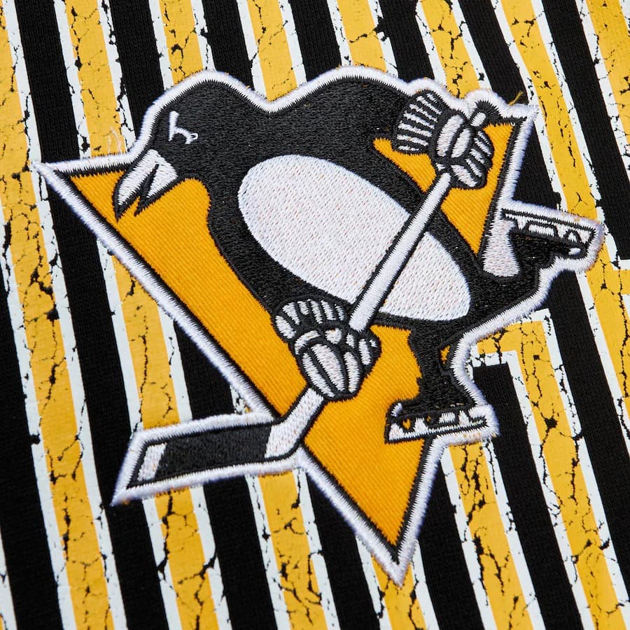 Худи Mitchell & Ness Black Pittsburgh Penguins Team OG Fleece Pullover Hoodie