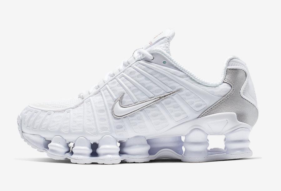 Кроссовки Nike Shox TL White Metallic Silver (W)