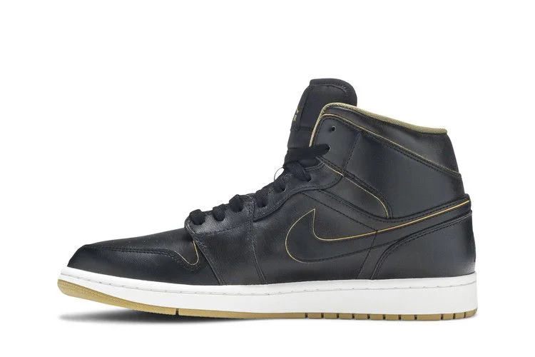 Кроссовки Air Jordan 1 Mid 'Black Gold'